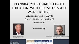 Planning Your Estate to Avoid Litigation: With True Stories You Won't Believe