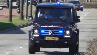 Prio 1 Mercedes-Benz G-Klasse Koninklijke Marechaussee met spoed in Nijmegen