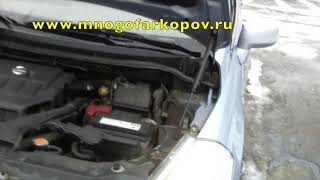 Амортизатор (упор) капота на Nissan Tiida 01-01 (обзор, установка)