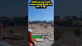 Lihatlah Apa yang Terjadi! Jemuran Kerupuk Berubah Jadi UFO! 🛸🤣 #shorts #viralvideo