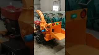 Landscaping project wood chipper machine shredder tree branch wood chipper shredder machine