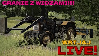 🥶🚜Oj dawno nie było live ✔️ 😍1zł=3 min 👨🏽‍🌾lecimy po 500 subów💪Zimowe streamowanie 🥶Gra z widzami 💪