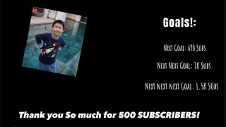 500 Subscribers Thank You