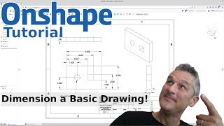 Onshape : 10 : Create a  Drawing from a Part