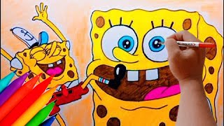 Spongebob Squarepants | Lelucon Spongebob 2 | menggambar dan mewarnai | Nickelodeon bahasa