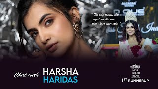 Interview with Harsha Haridas ,1st Runner-up Miss south India 2024