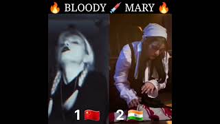 Wednesday - Lady Gaga - Bloody 💉 Mary | Short | Viral | tiktok | Addams | #viral #10mviews #trending