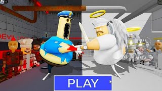 BARRY EXE VS PRISON BARRY ANGEL OBBY || Full Roblox Gameplay