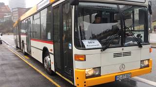 Abfahrt eines MB O405GN2 als SEV an den Landungsbrücken