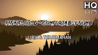 Pink Floyd - Comfortably Numb  Lirik & Terjemahan (HQ) #pinkfloyd #music