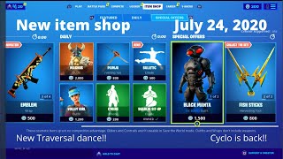 Fortnite Item Shop July 24 (Cyclo is back and a new dance!)