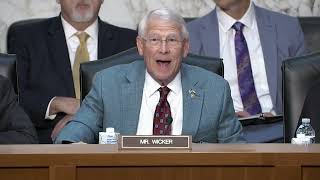 Senator Wicker Leads Armed Services Republicans in Defense Intelligence Hearing