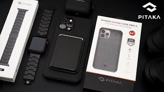 PITAKA MagEz Carbon Fiber Case Pro 2 for iPhone 12 Pro Max