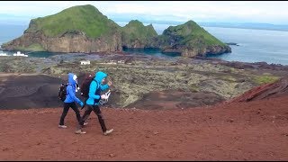 Iceland - Westman Islands (Vestmannaeyjar) - climbing Eldfell volcano & exploring Heimaey island