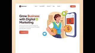 Website Design Inspiration: Marketer Digital Marketing Landing Page by visualtap.design