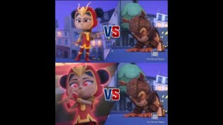 An Yu (No powers) vs Armadylan + An Yu vs Armadylan