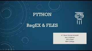 Python RegEx & Files