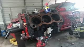 Series 3 3.8L Engine Teardown/Broken Head Bolt Removal/Getting block ready for the 97 GTP top-swap