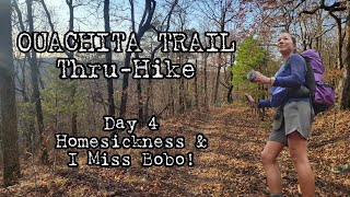 Ouachita Trail Day 4: Mile 51.5 - 72.4. Queen Wilhelmina Lodge, Foran Gap, a Rocky Campsite