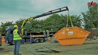 Universal DAF truck in Germany - new crane HYVA 23tm