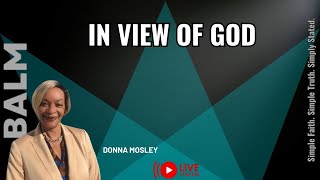 IN VIEW OF GOD