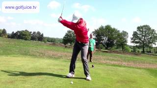 Paul Casey 5 iron swing - US Open Qualifying 2013 (slow motion)