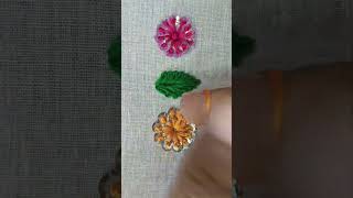 hand embroidery design hand work kadhai zardozi work video #embroidery  #kadhai #short #short video