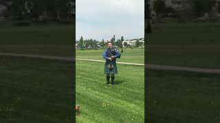 Amazing Grace in the Park (Short Version) | Lidgren Bagpiper #shorts