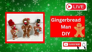 Easy DIY Gingerbread Man, Dollar Tree Christmas Craft