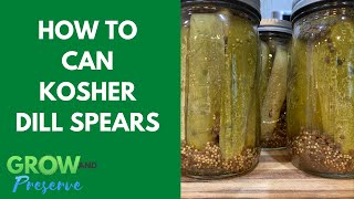 How to Can Dill Pickle Spears