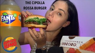 ASMR ITA | PROVO IL 'THE CIPOLLA ROSSA BURGER' DI BURGER KING 🍔🍟🤤