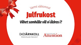 Julfrukostseminarium med fokus på äldres psykiska (o)hälsa.