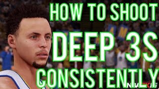 How To Shoot DEEP 3s Consistently Crazy Gameplay! NBA 2K16 PS4 & XBOX1