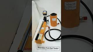 Rock Bolt Pull Out Test Apparatus Demonstration #rock #mine #geotechnical #civilsiteengineer #shorts