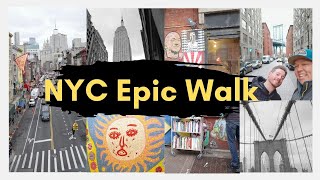 NYC Epic Walk Across the Brooklyn Bridge - Grand Central, Greenwich Village, DUMBO + Tacos & Beers