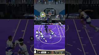 NASTY ALLEY OOP THROWDOWN BY THE BEST PG BUILD IN NBA2K25 #nba2k25 #2k #shorts