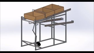 Karakuri Conveyor simulation, Solidworks motion