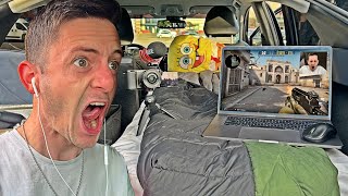 Streaming & Gaming While Living in My Car | Discussion, Playing Games, Reacting to Videos