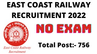 East Coast Railway Apprentice Online form 2022 | ECR Bhubaneswar Apprentice 2022 | Vacancy kitne h