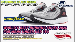 Unboxing & review on feet SKECHERS GO RUN PURE 4 ARCH FIT ECO FLIGHT BEST RUNNING 2024 100% ORIGINAL