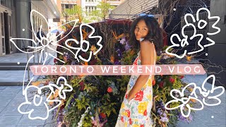 WEEKEND VLOG: DT TORONTO FLOWERS & CHOCOLATE CHIP COOKIES | Greta Onieogou