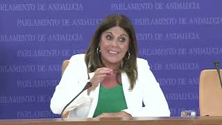 Rueda de prensa de Ángeles Férriz