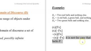 4.4b Quantificational Symbolization 4: Meaning of the Universal Quantifier