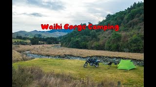 Suzuki DR650 Solo Camping Waihi Gorge