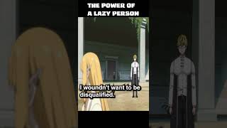 The Power of a Lazy Person - Sousou no Frieren #edit #anime #manga  #shorts #animeedit #funny