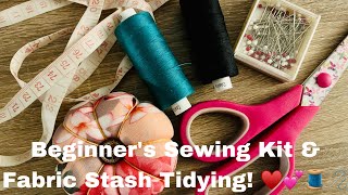 CHRISTMAS GIFT SEWING KIT 🎄♥️❄️🪡🧵 & ORGANISING MY FABRIC STASH!!! 🤯🤯🤯