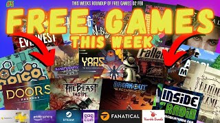 All this weeks Gaming Freebies and deals 02 FEB