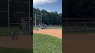 Coach pitch baseball game #1 working on Carter’s swing. Still learning!!