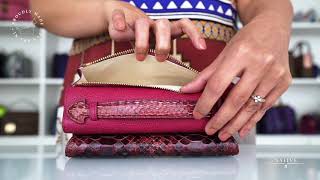 This fashion handbag changes it's look with just one flip!