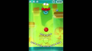 Cut the Rope : Experiments // "Traces Collantes" // 3-11, 3-12, 3-13, 3-14, 3-15 // 3 Étoiles !